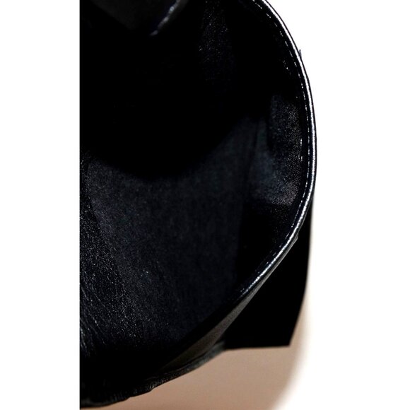 Vintage St Thomas Wallet Black Pebbled Leather Genuine Cowhide Womens Billfold G - Picture 5 of 7